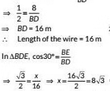 Class 10 Maths Chapter 9 Previous Year Questions - Some Application of Trigonometry