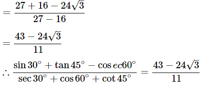 Class 10 Maths Chapter 8 Important Question Answers - Introduction to Trigonometry