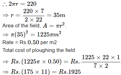 Class 10 Maths Chapter 11 Important Question Answers - Areas Related to Circles