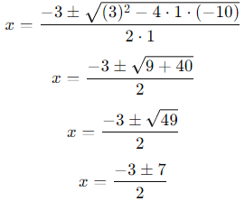 Class 10 Maths Chapter 4 Previous Year Questions - Quadratic Equations