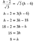 NCERT Exemplar: Some Applications of Trigonometry | Mathematics (Maths) Class 10