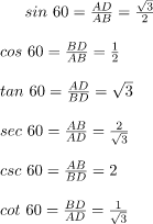 Trigonometric Ratios of Some Specific Angles | Mathematics for SSS 1