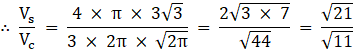 RS Aggarwal Solutions: Volume and Surface Area of Solids- 6 - Class 10