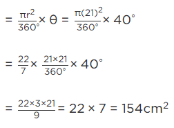 NCERT Exemplar: Areas Related to Circles - 2 - Class 10