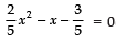 Worksheet Question and Solutions: Quadratic Equations Class 10 Worksheet Maths