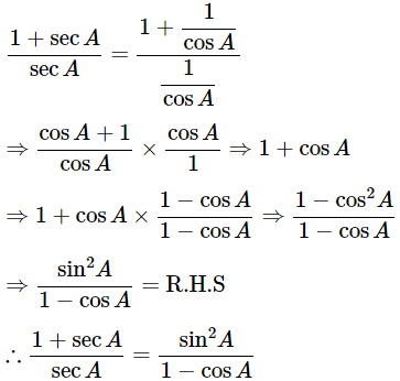 Class 10 Maths Chapter 8 Important Question Answers - Introduction to Trigonometry