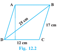 NCERT Exemplar Solutions: Heron`s Formula | Mathematics (Maths) Class 9