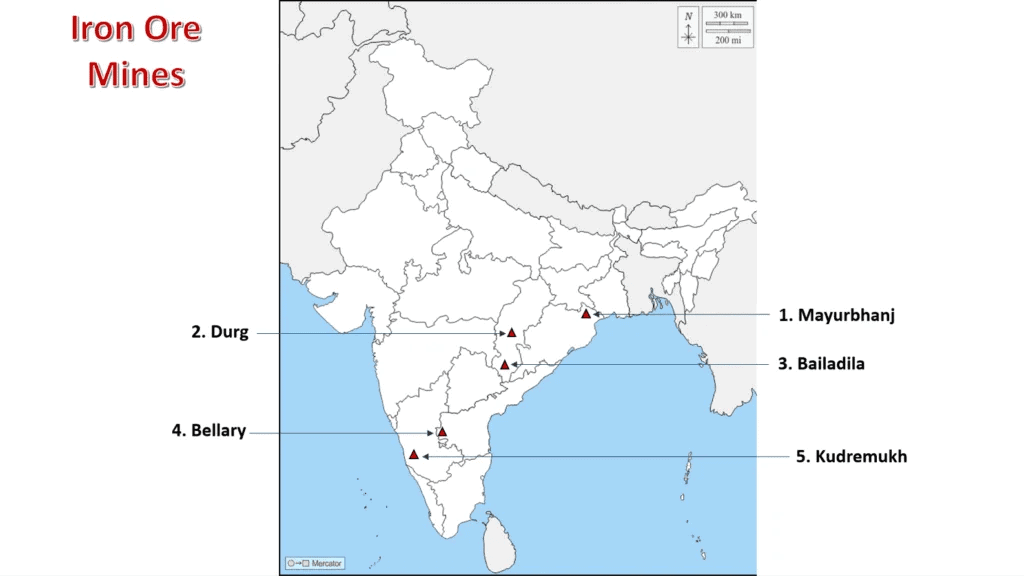 Map Based Questions: Minerals and Energy Resources | Social Studies (SST) Class 10