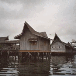Fig: Houses on Stilts