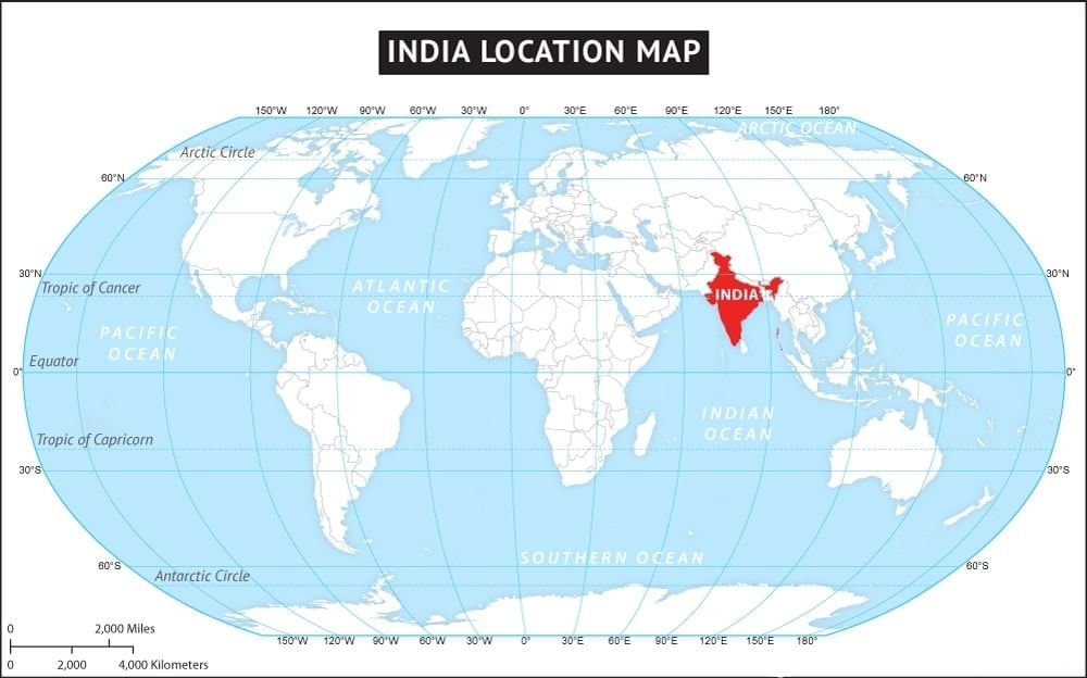Class 9 Geography Chapter 1 Notes - India: Size and Location