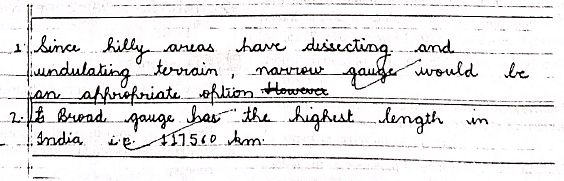 Class 10 Geography Chapter 7 Previous Year Questions - Life Lines of National Economy