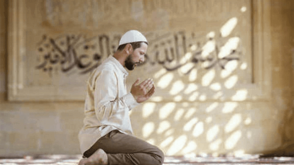 Person offering Namaz