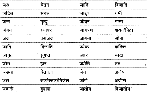 विलोम शब्द | Hindi Class 9 (Sparsh and Sanchayan)