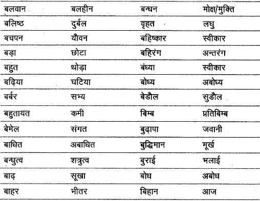 विलोम शब्द | Hindi Class 9 (Sparsh and Sanchayan)