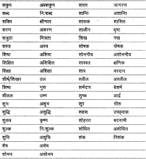 विलोम शब्द | Hindi Class 9 (Sparsh and Sanchayan)