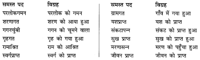 समास: Notes | हिंदी व्याकरण - कक्षा 10 - Class 10