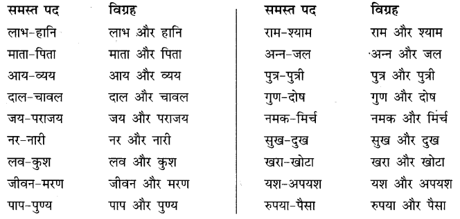 समास: Notes | हिंदी व्याकरण - कक्षा 10 - Class 10