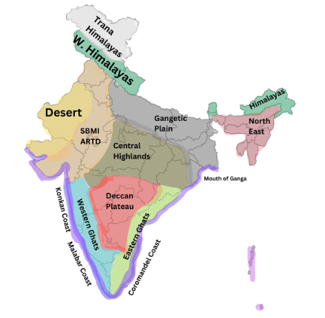 NCERT Solutions for Class 7 Social Science Chapter 1 Geographical Diversity of India