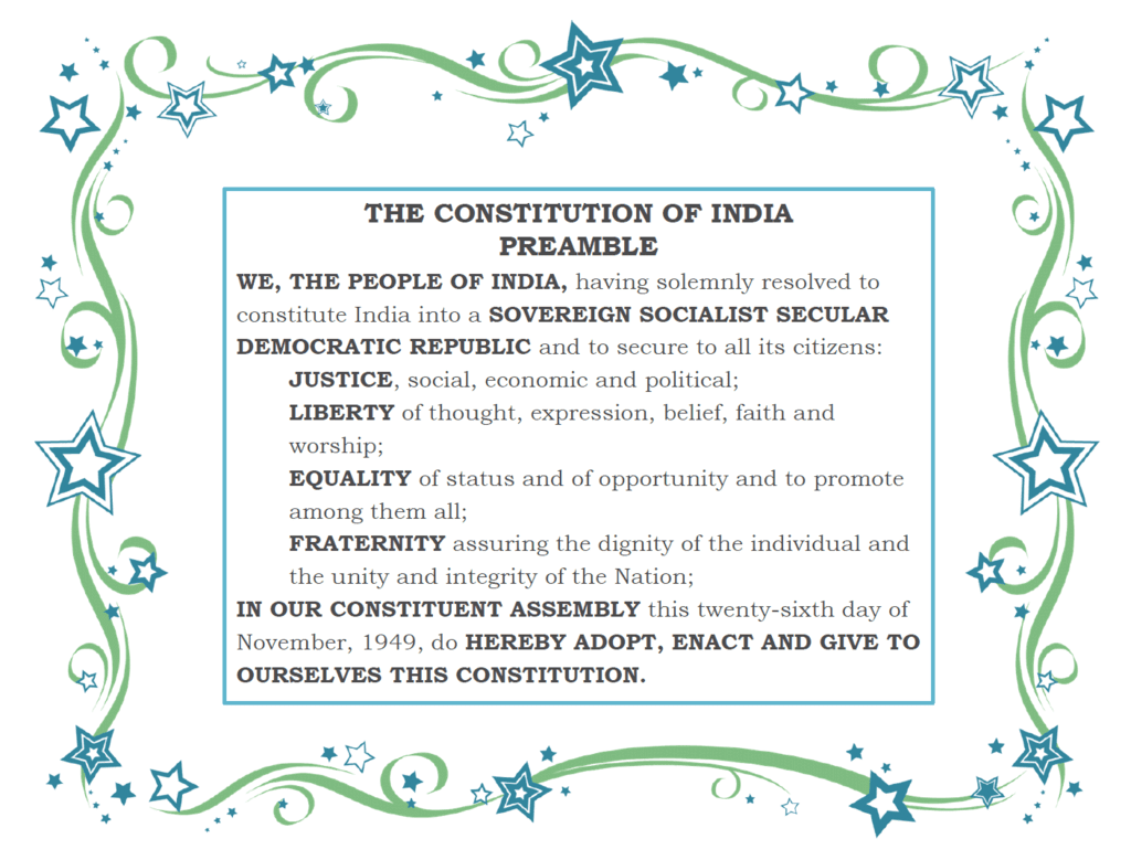 Class 7 Social Science Chapter 10 Worksheet Solutions - The Constitution of India — An Introduction