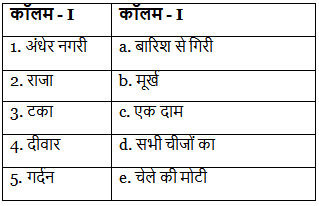 Worksheet Solutions: Guru Aur Chela (गुरु और चेला) | Hindi Class 5