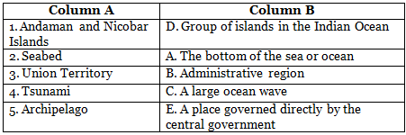 Q3: Match the Column (In a Table)