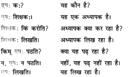 एषः कः ? एषा का ? एतत् किम् ? Chapter Notes | Sanskrit for class 6
