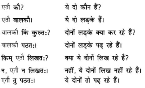 एषः कः ? एषा का ? एतत् किम् ? Chapter Notes | Sanskrit for class 6