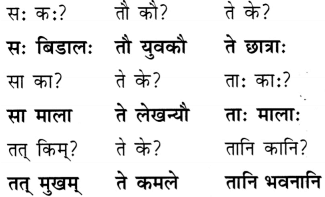 एष: क: ? एषा का ? एतत् किम् ? NCERT Solutions | Sanskrit for class 6