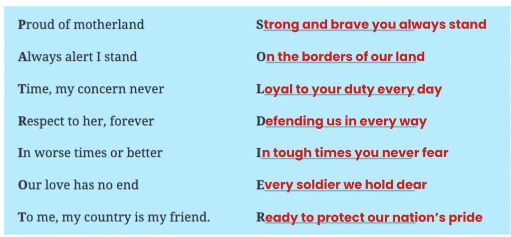 NCERT Solutions for Class 7 English Unit 5 My Dear Soldiers