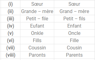 NCERT Solutions: La Famille De Manuel