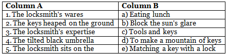 The Roadside Locksmith Class 5 Worksheet English Gul Mohar