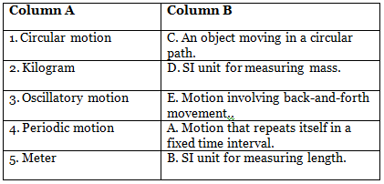 Motion and Measurement of Distances Class 6 Worksheet Science Chapter 7