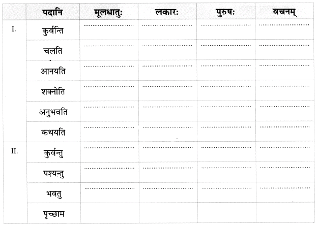 Worksheet: माधवस्य प्रियम् अङ्गम् | Sanskrit for class 6