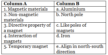 Worksheet: Magnets | Year 8 Physics (Cambridge) - Class 8