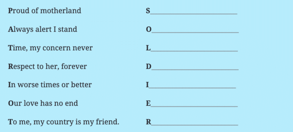 NCERT Solutions for Class 7 English Unit 5 My Dear Soldiers