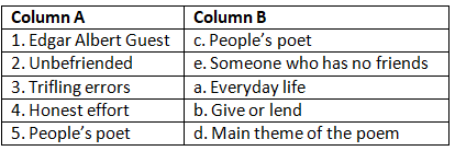 Q3: Match the Column.