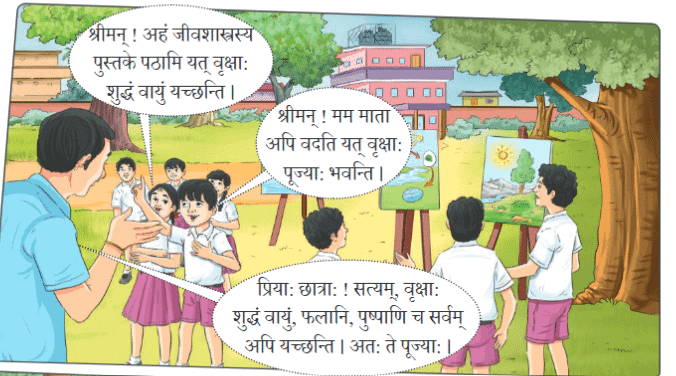 वृक्षाः सत्पुरुषाः इव Chapter Notes | Sanskrit for class 6