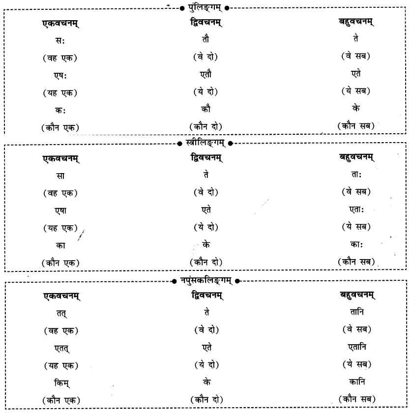 एषः कः ? एषा का ? एतत् किम् ? Chapter Notes | Sanskrit for class 6