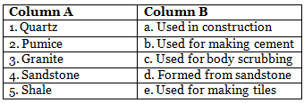 Worksheet: Rocks and Minerals | Science for Grade 4