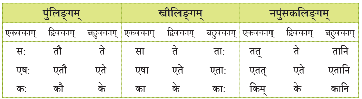 एषः कः ? एषा का ? एतत् किम् ? Chapter Notes | Sanskrit for class 6