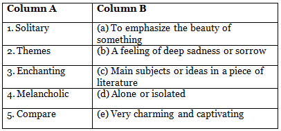 The Solitary Reaper Class 7 Worksheet Buzzword