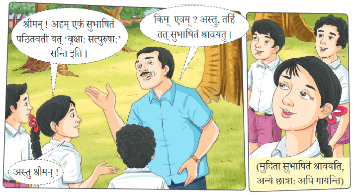 वृक्षाः सत्पुरुषाः इव Chapter Notes | Sanskrit for class 6