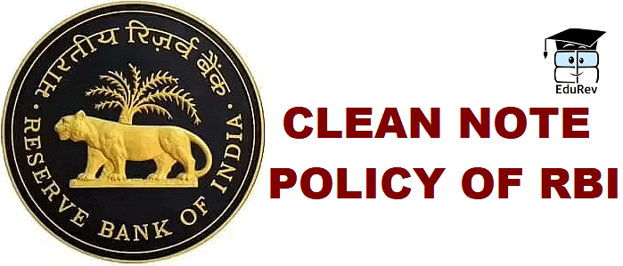 Clean Note Policy - Reserve Bank of India | IBPS PO Prelims & Mains Preparation - Bank Exams
