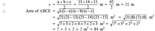 NCERT Solutions for Class 9 Maths Chapter 12 - Exercise 12.2 Heron’s Formula
