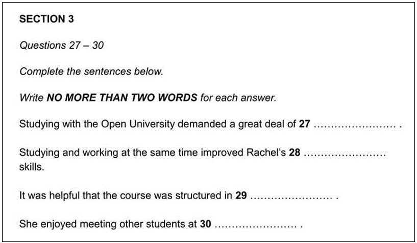 What Are Sentence Completion Questions?