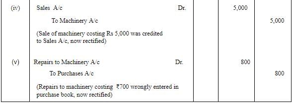 Rectification of Errors - (Part - 3) | Accountancy Class 11 - Commerce