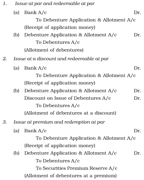 Issue and Redemption of Debentures Chapter Notes | Accountancy Class 12 - Commerce