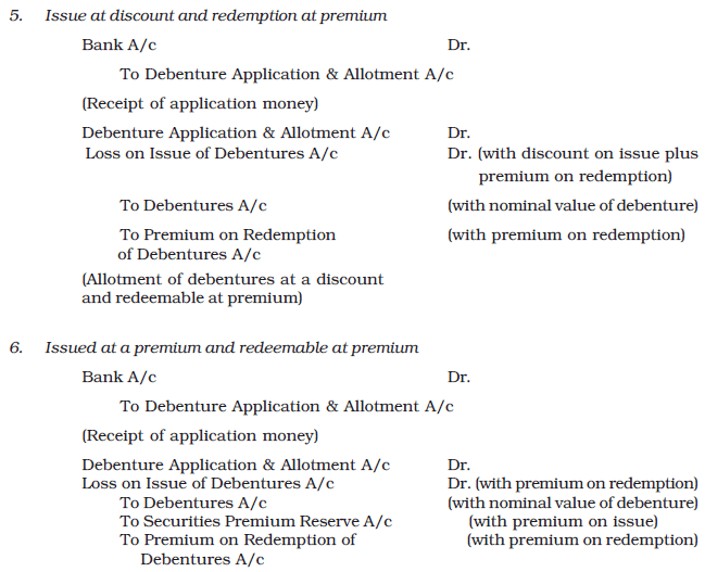 Issue and Redemption of Debentures Chapter Notes | Accountancy Class 12 - Commerce