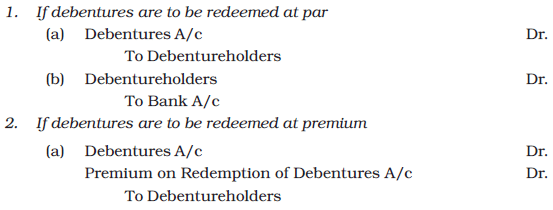 Issue and Redemption of Debentures Chapter Notes | Accountancy Class 12 - Commerce