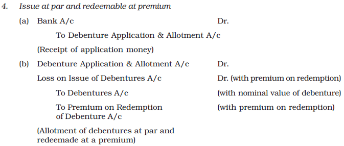 Issue and Redemption of Debentures Chapter Notes | Accountancy Class 12 - Commerce